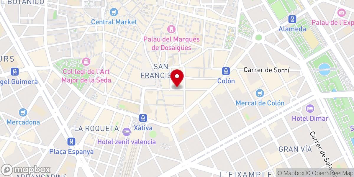 Map showing location of Miércoles abogados