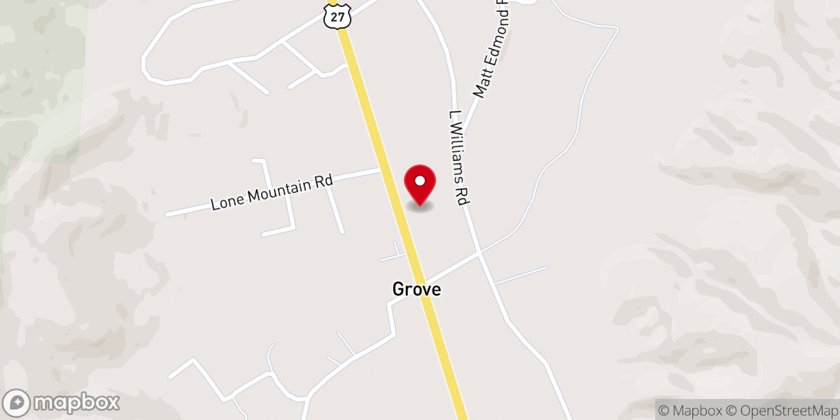 Map showing location of New Life Apostolic Church