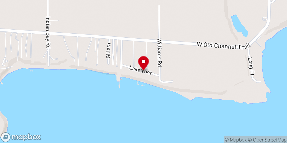 Map showing location of Friendship Bible Chapel