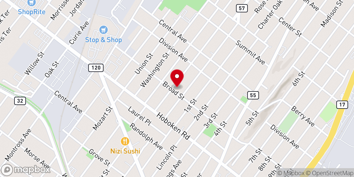 Map showing location of Cornerstone Church