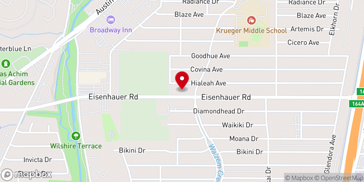 Map showing location of First Korean Presbyterian Church