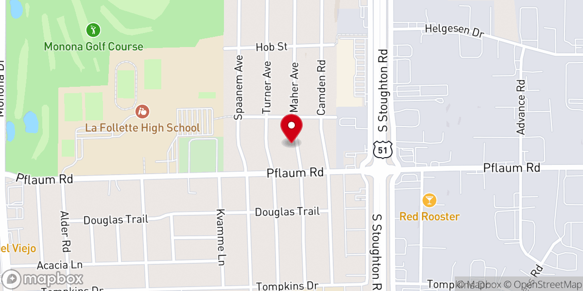 Map showing location of Samaritan Counseling Center of Southern Wisconsin Inc