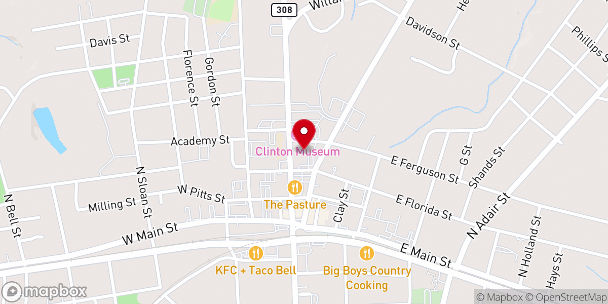 Map showing location of Broad Street United Methodist