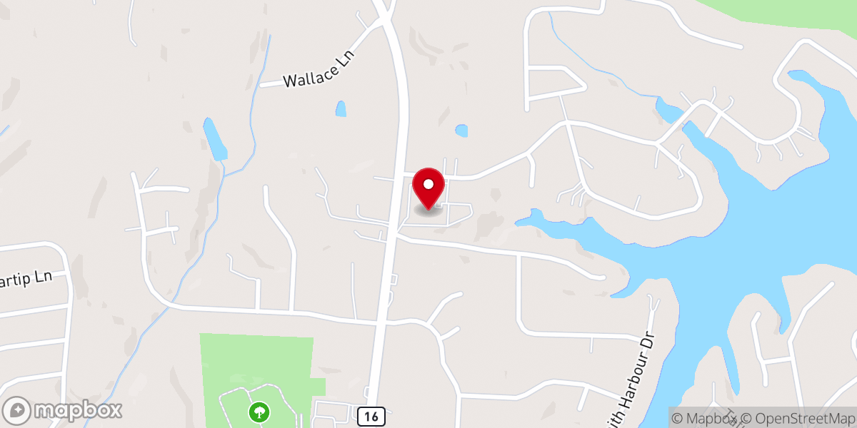 Map showing location of Westport Baptist Church