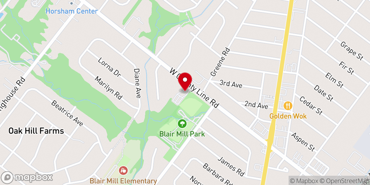 Map showing location of Trinity Orthodox Presbyterian Church