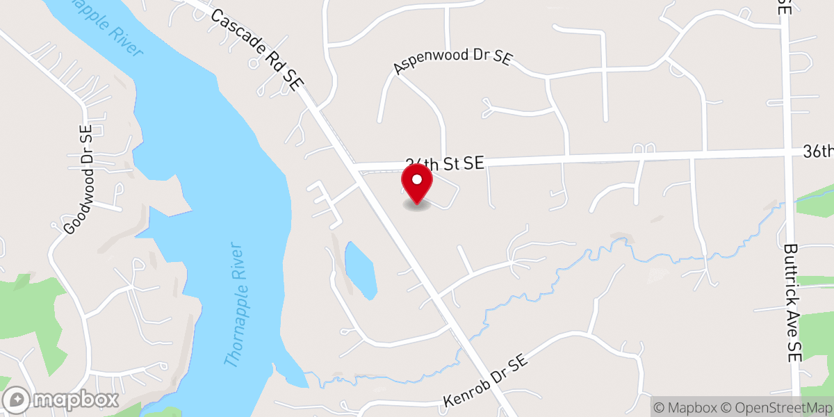 Map showing location of Forest Hills Presbyterian Church