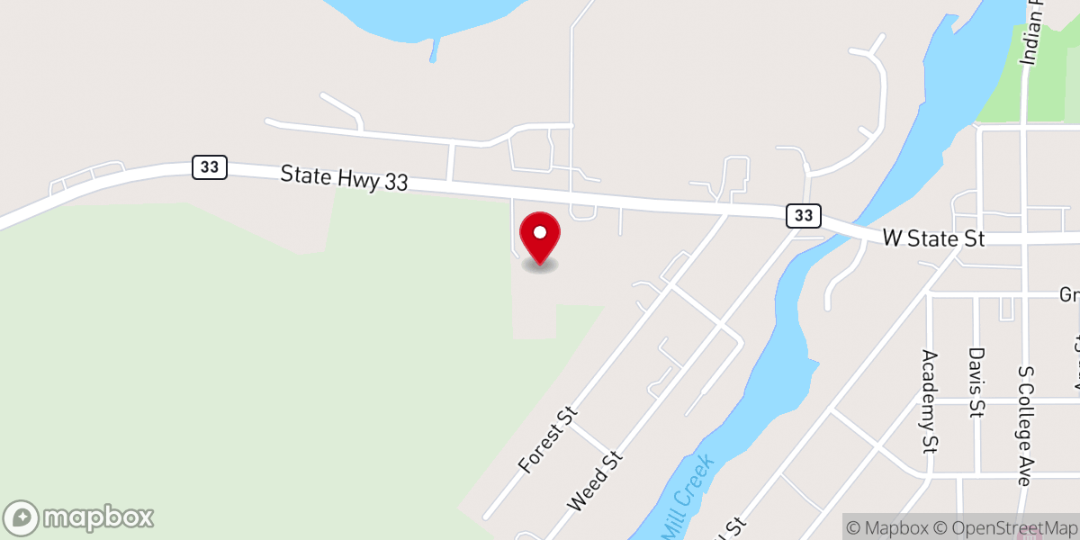 Map showing location of Living Hope Community Church