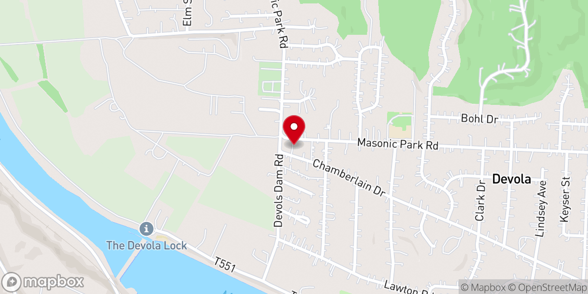 Map showing location of Putnam Congregational Church