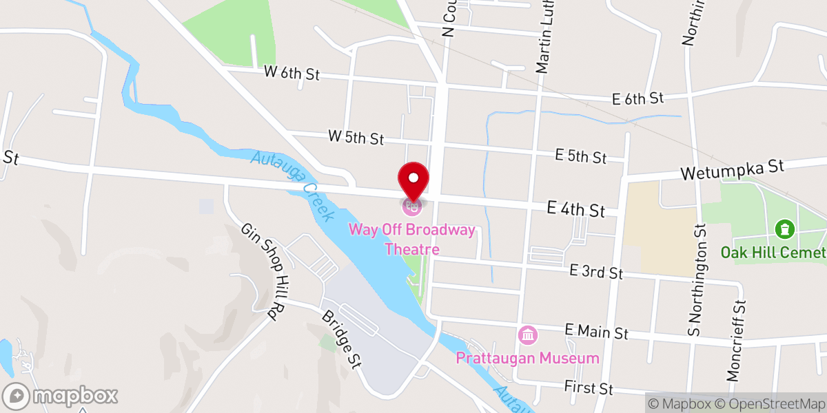 Map showing location of Prattville Alliance Church