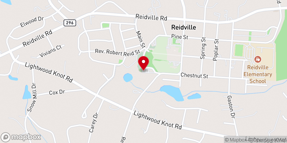 Map showing location of Walker Chapel United Presbyterian Church