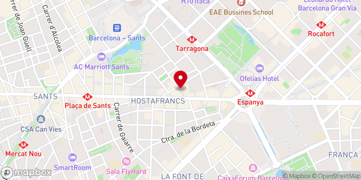Map showing location of Iglesia Capítulo 29