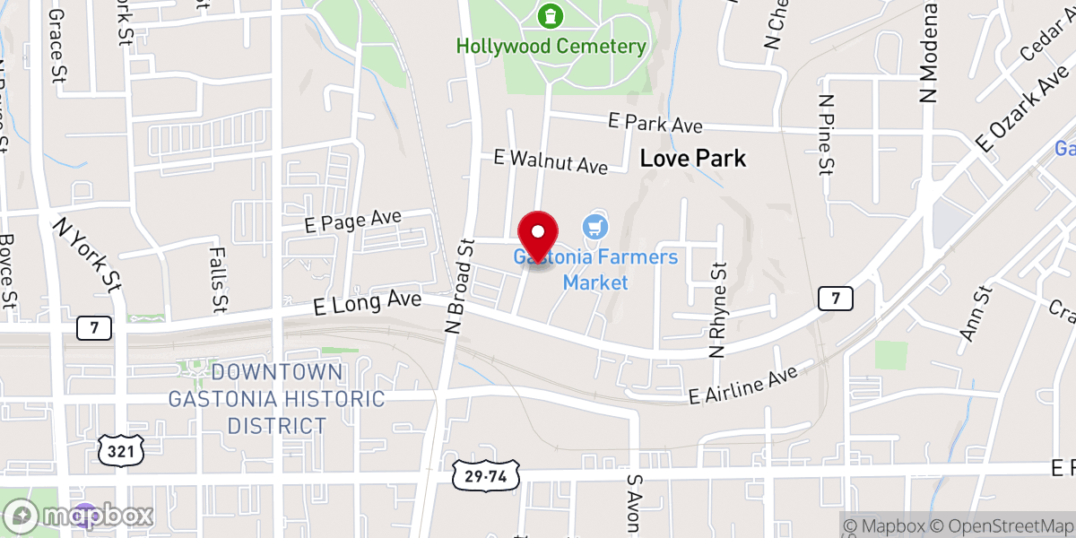 Map showing location of Partakers of Christ Church