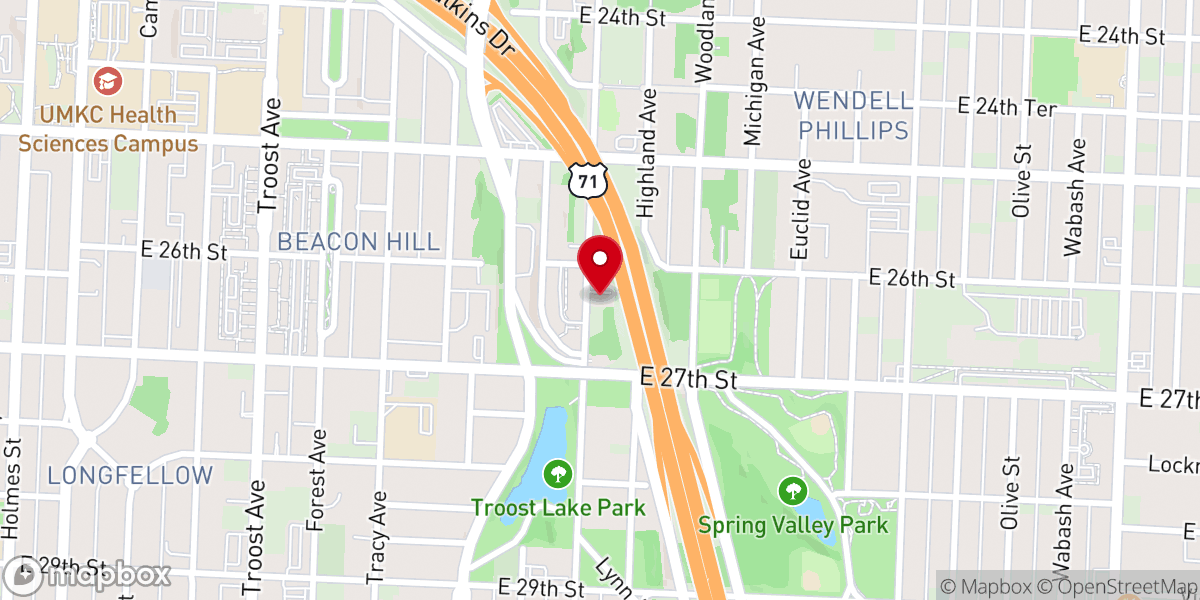 Map showing location of Church of the Living God