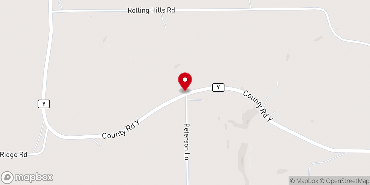 Map showing location of Asbury Church