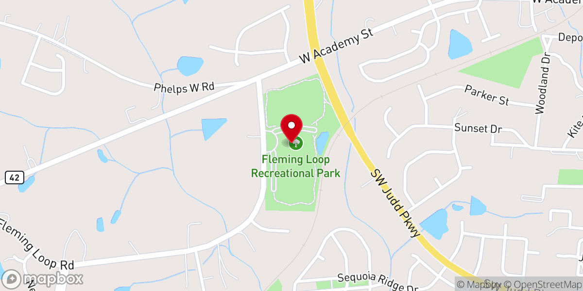 Map showing location of Fleming Loop Recreational Park