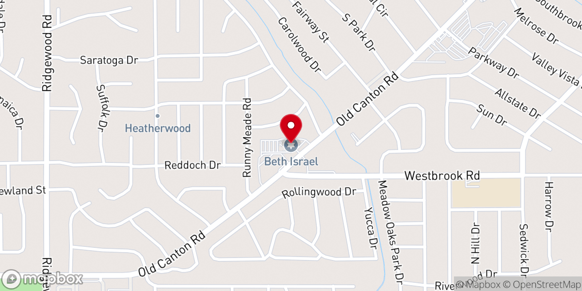 Map showing location of Beth Israel