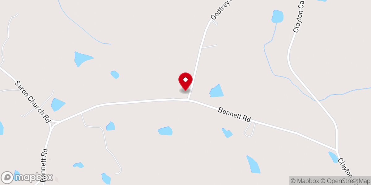 Map showing location of Chapel Grove Baptist Church