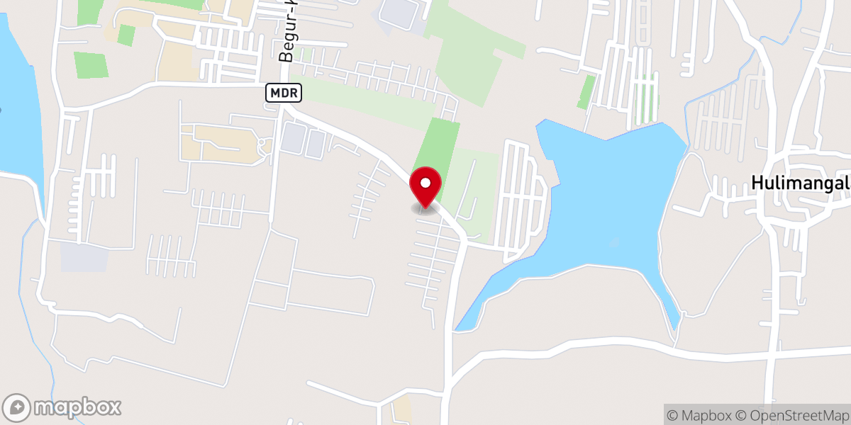 Map showing location of St. Mary's Orthodox Church, Hullahalli