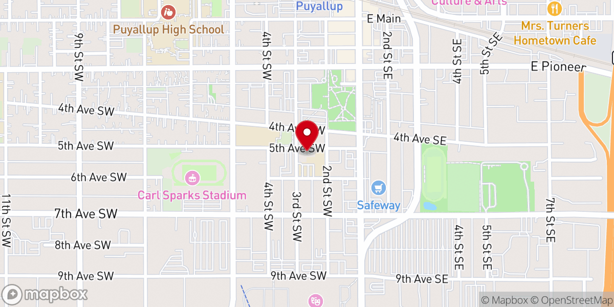 Map showing location of All Saints Catholic Church