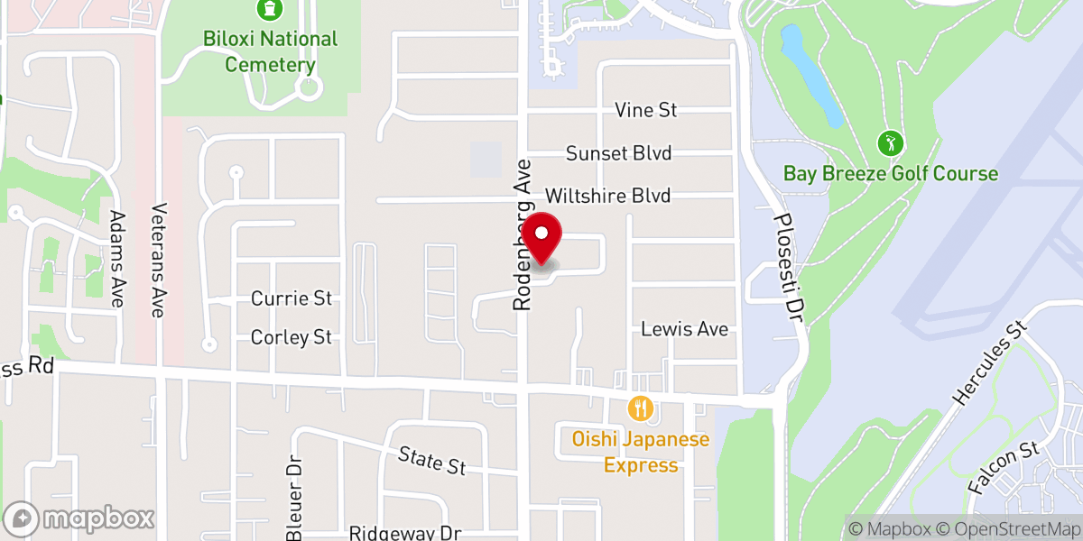 Map showing location of Faith Tabernacle of Praise