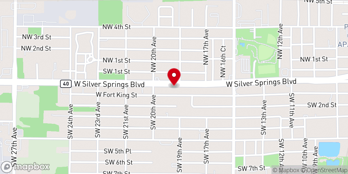 Map showing location of Christian Pentecostal Church