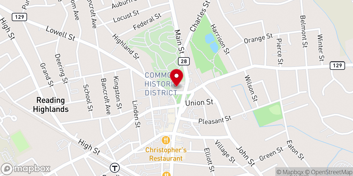 Map showing location of Old South United Methodist Church