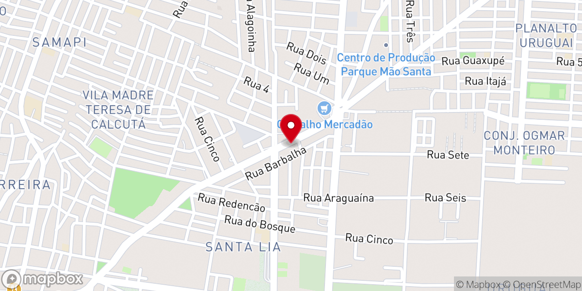 Map showing location of Assembléia de Deus Madureira - Sede Regional Leste 1