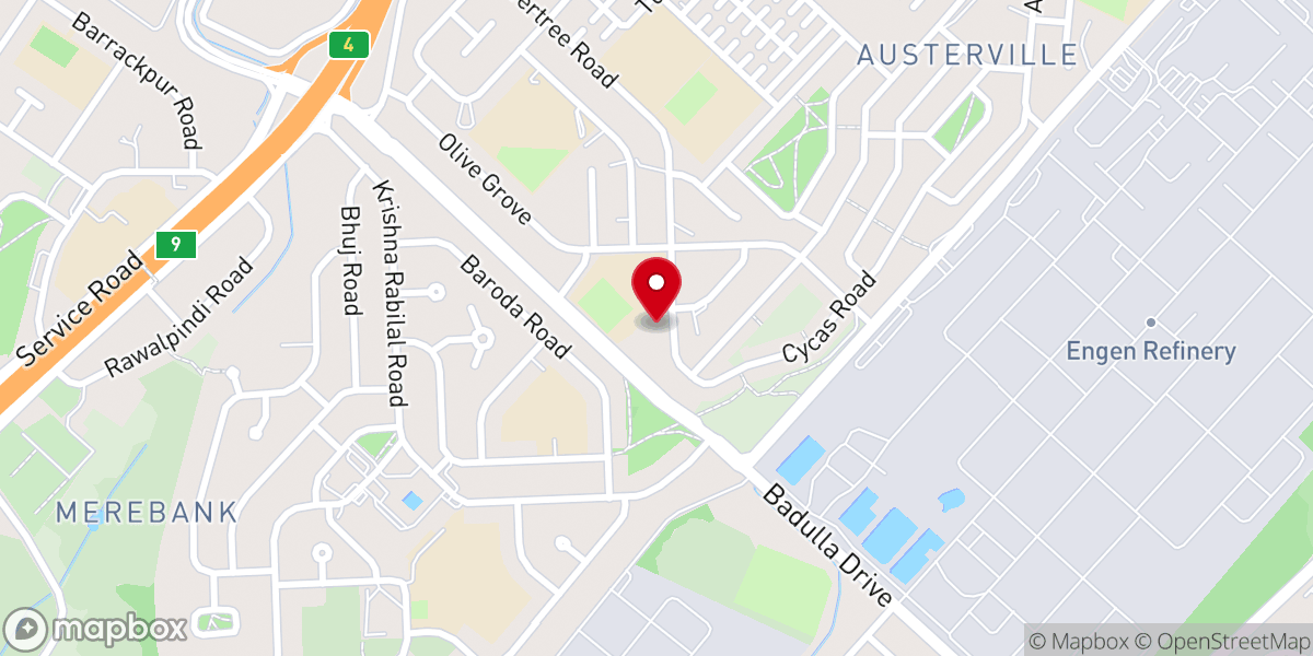 Map showing location of Christ The King Parish, Wentworth