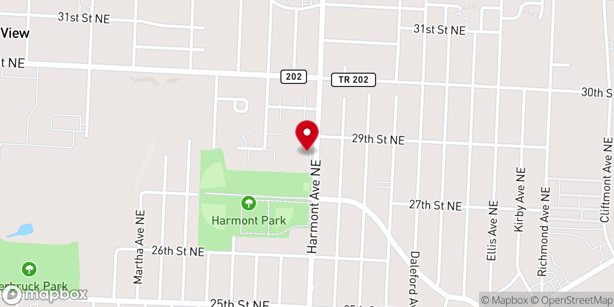 Map showing location of Church Canton Freewill Baptist