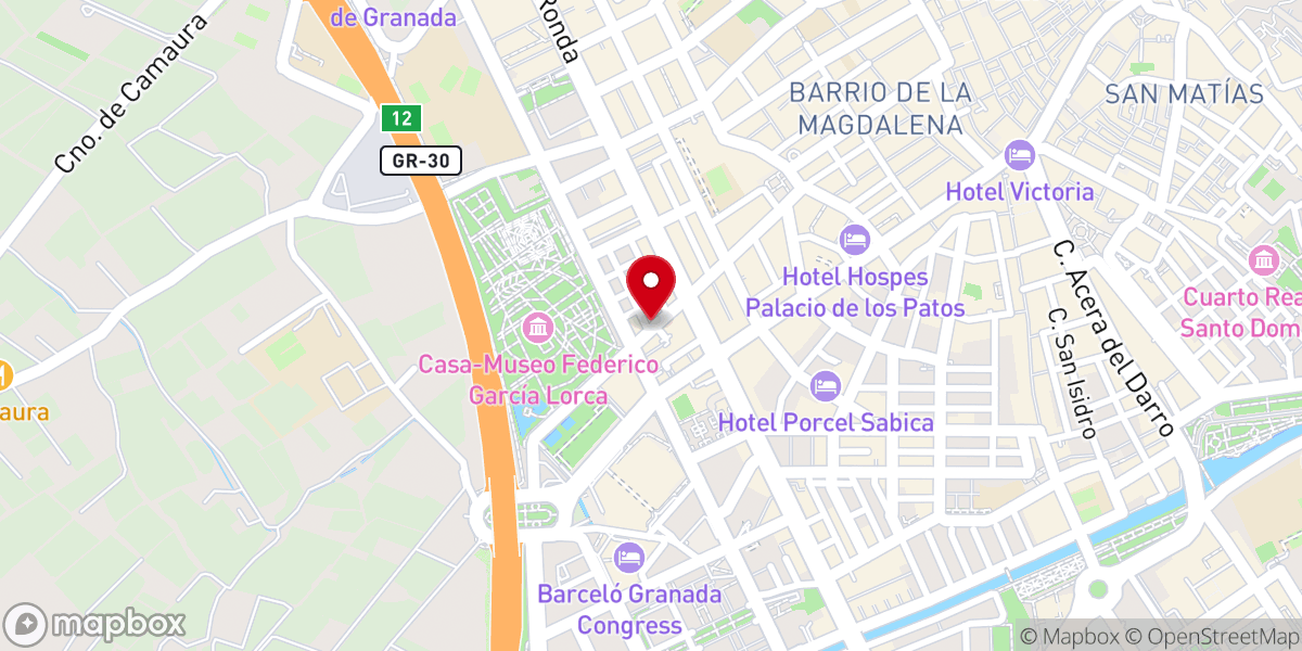Map showing location of Parroquia Santa Teresa