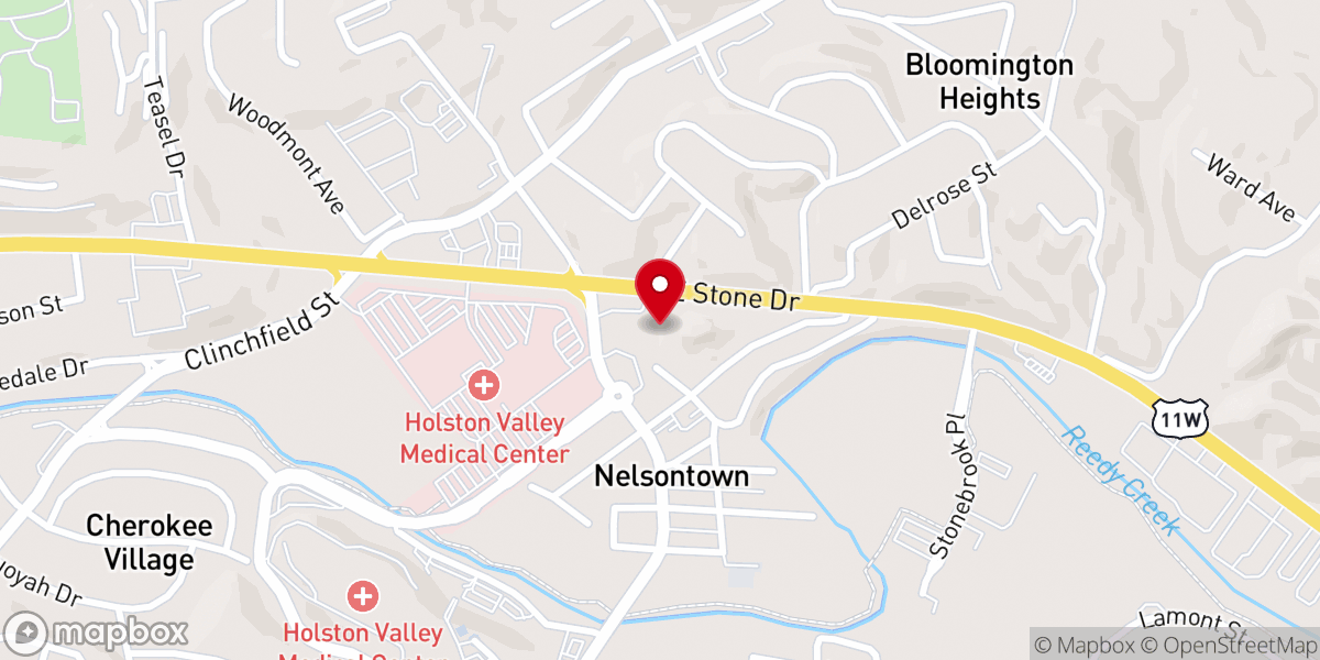 Map showing location of First Apostolic Christian Church