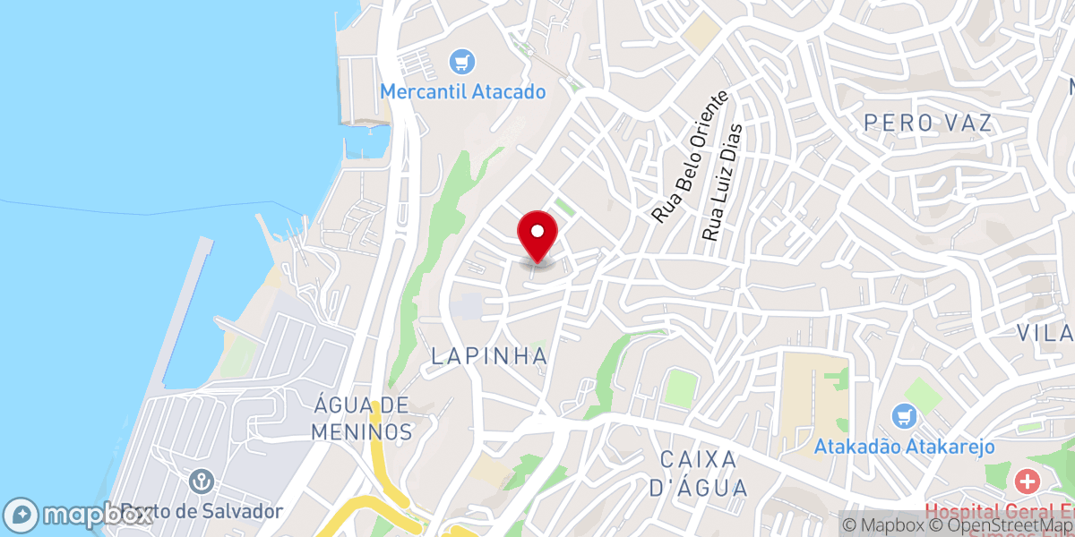 Map showing location of Igreja Evangélica Congregacional de Salvador