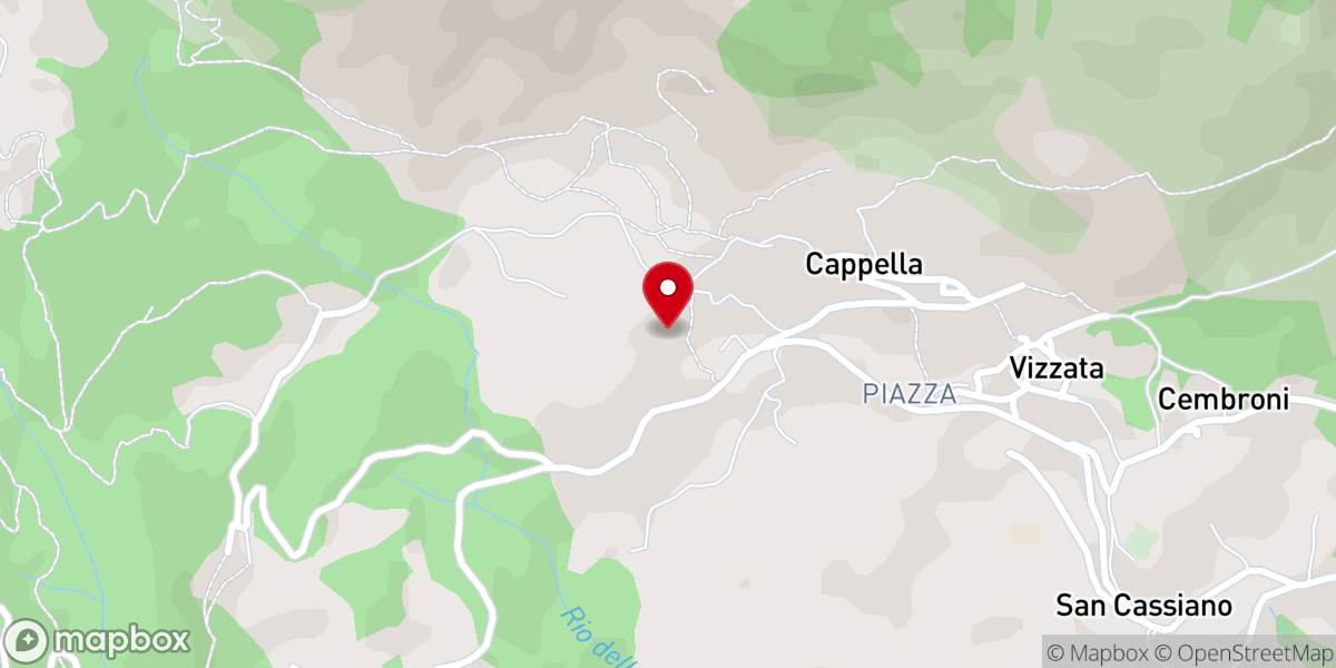 Map showing location of Cappella