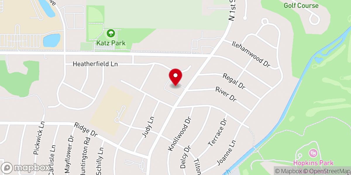 Map showing location of Bethlehem Lutheran Church - Feed My Sheep - Food Pantry