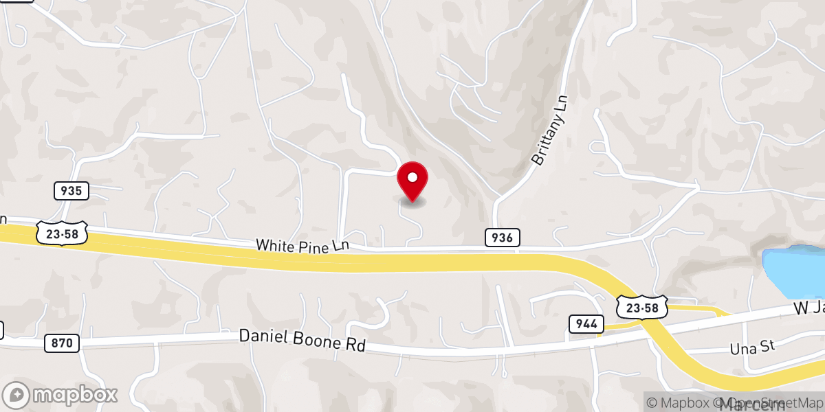 Map showing location of Pentecostal Powerhouse Church