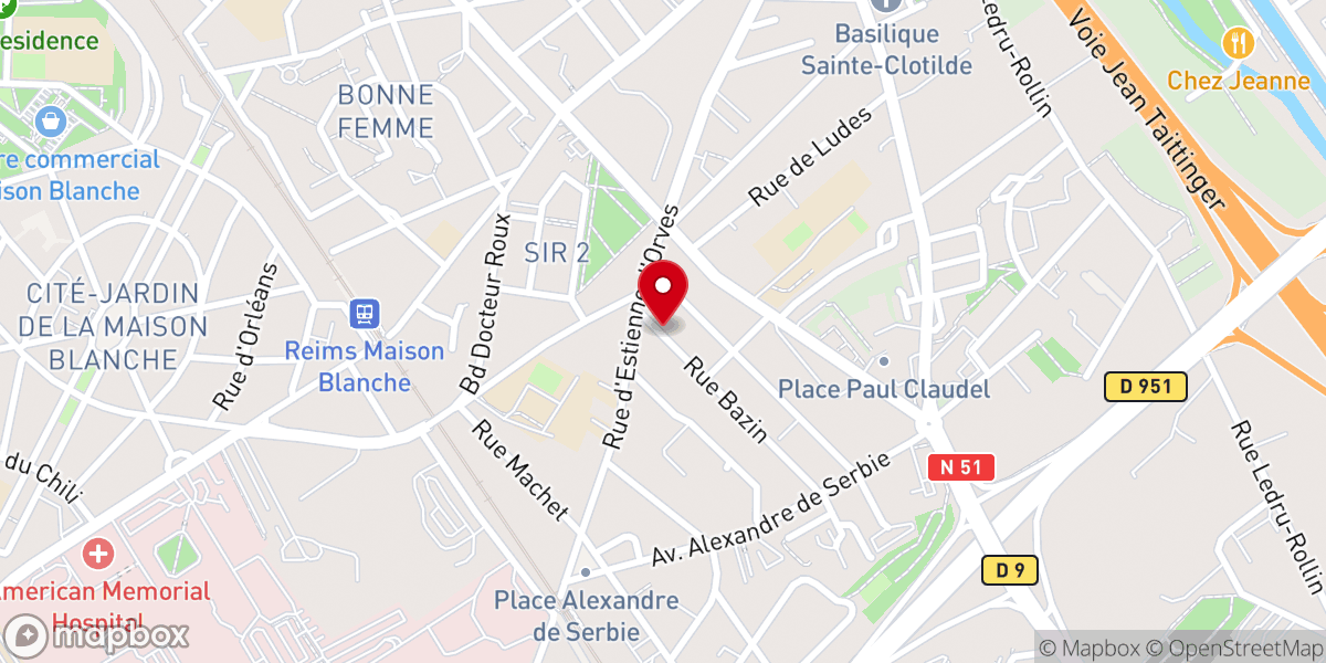 Map showing location of L’Église de Jésus-Christ des Saints des Derniers Jours