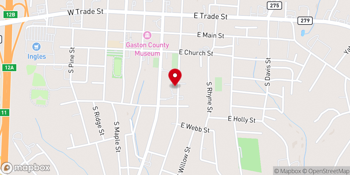Map showing location of Dallas Church Of God