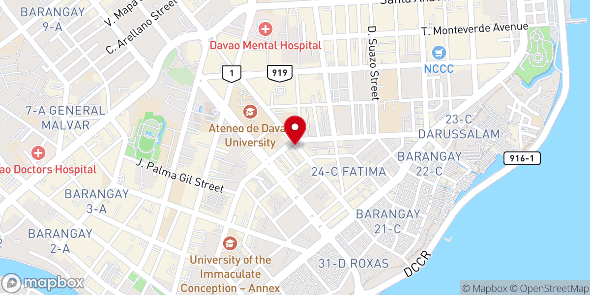 Map showing location of Born Again Christian Ministries