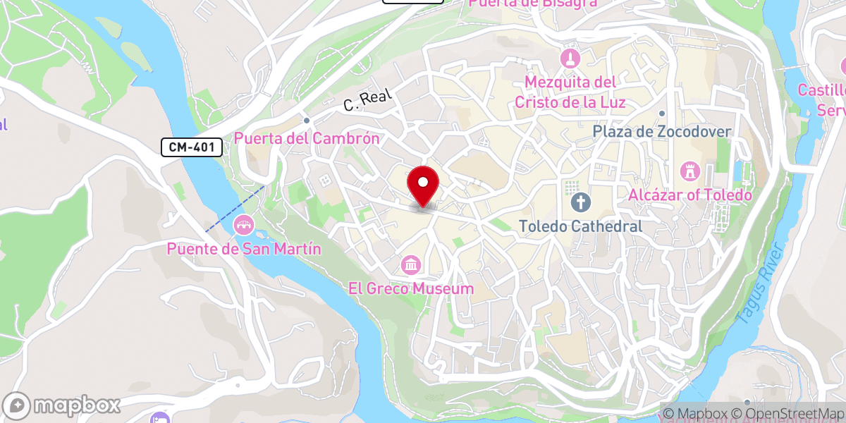 Map showing location of Dulces Artesanos Convento de San Antonio - Franciscanas T.O.R.