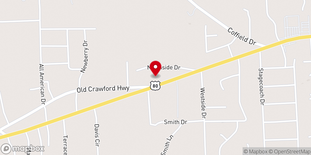 Map showing location of Phenix City Seventh-day Adventist Church
