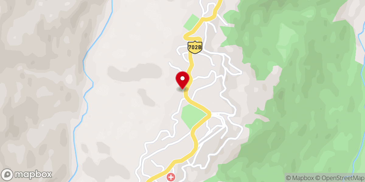 Map showing location of Serene Hostel