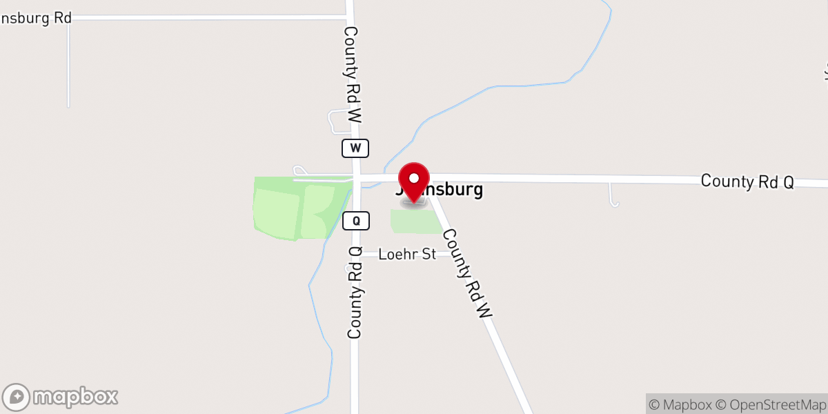 Map showing location of Saint John the Baptist Catholic Church