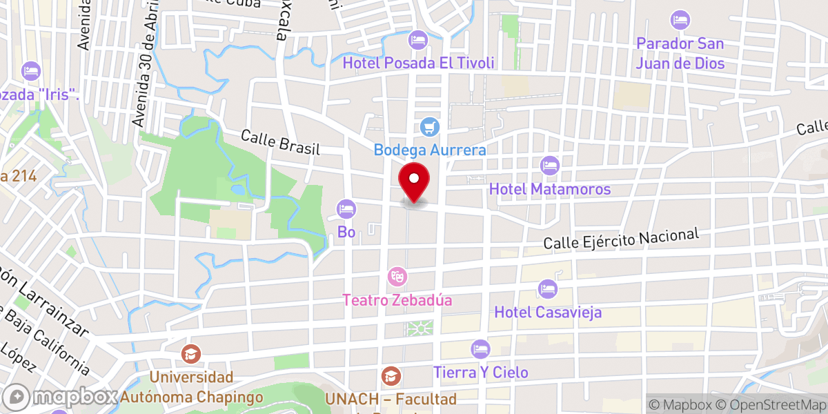 Map showing location of Mercado de la Caridad y Santo Domingo