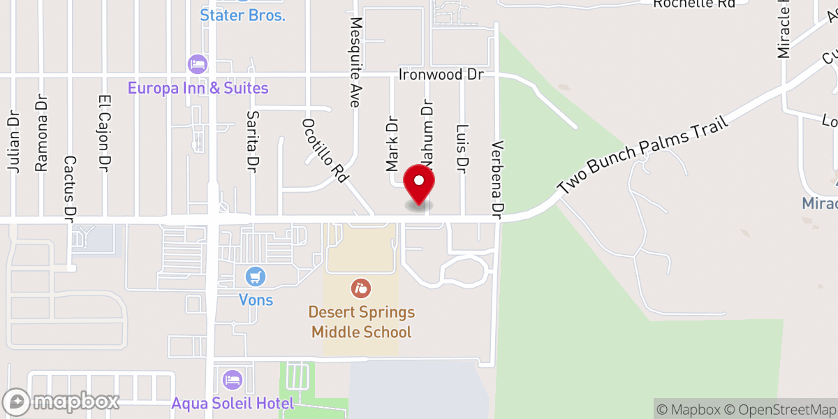 Map showing location of Coachella Valley Church (Church Of God Seventh Day)