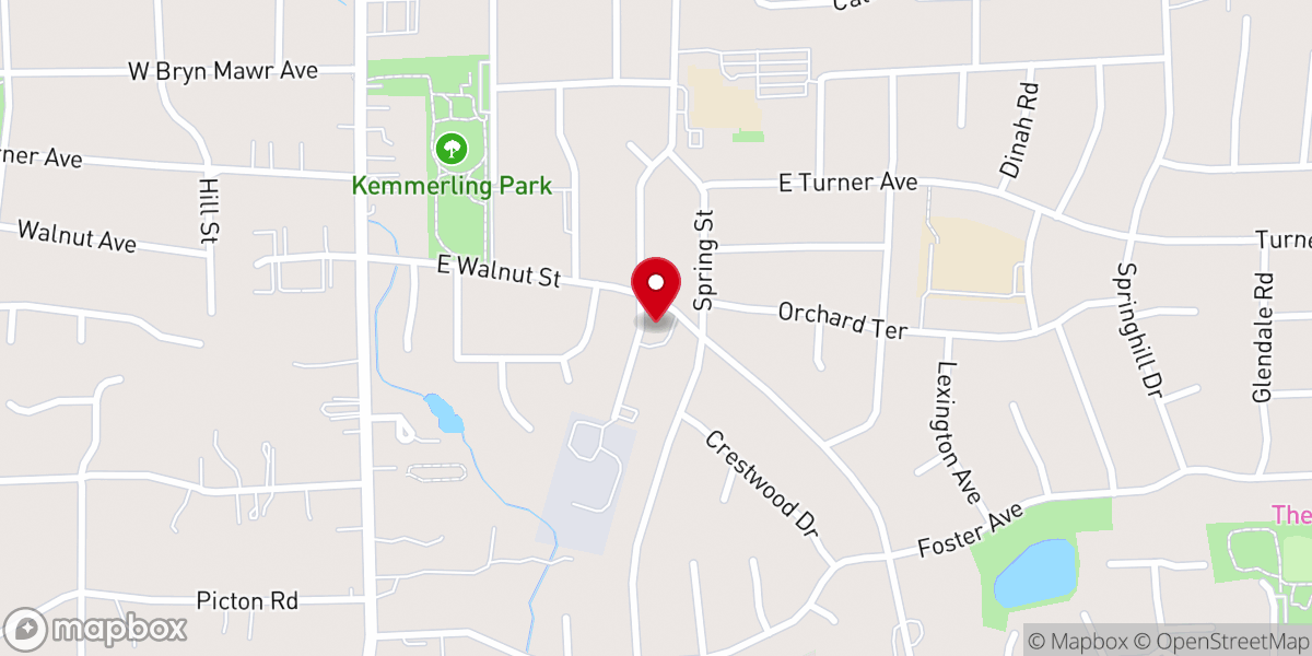 Map showing location of Jesus Baptist Chicago Church