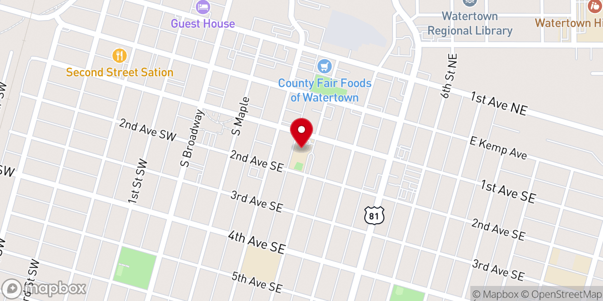 Map showing location of Immaculate Conception School
