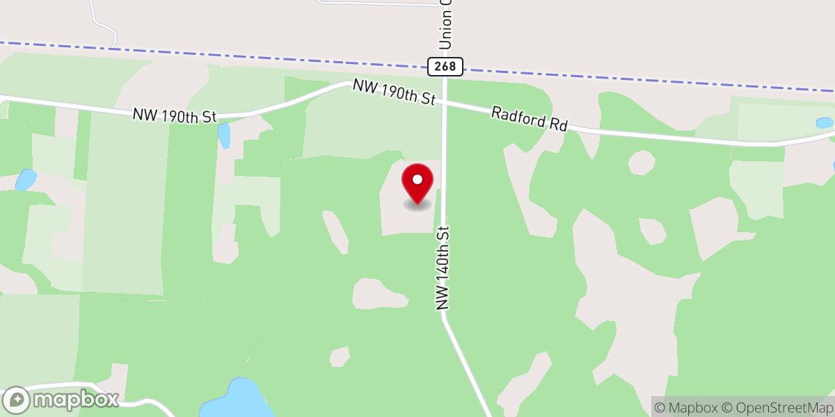 Map showing location of Serenity Acres Farm Soapery