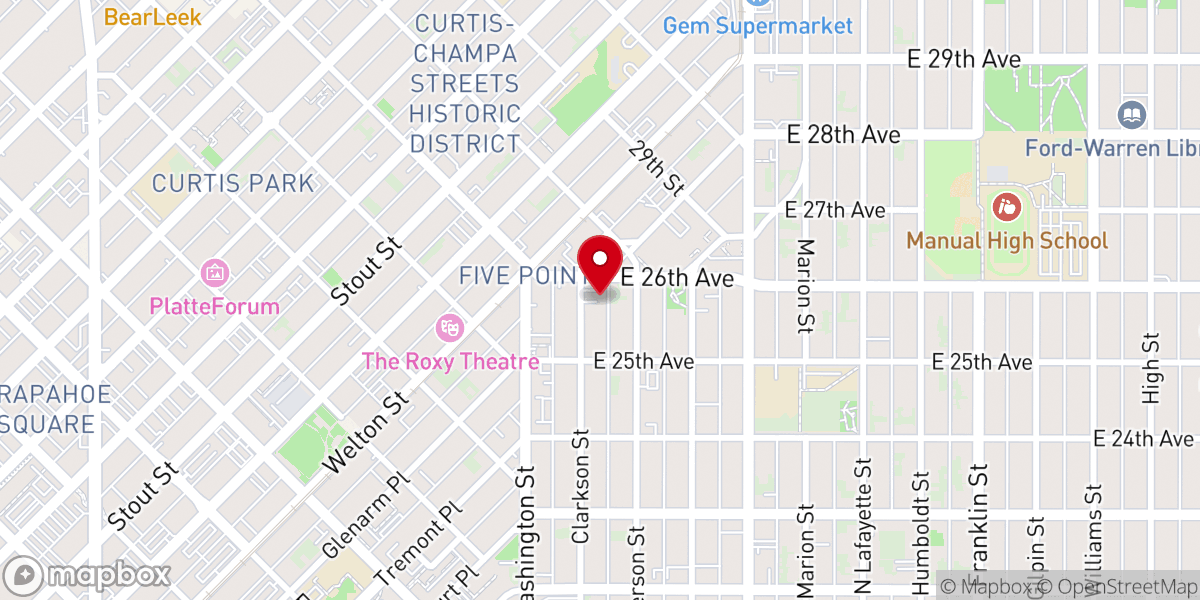 Map showing location of Our Faith Baptist Church