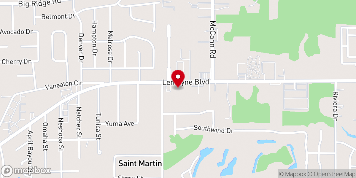 Map showing location of Lemoyne Boulevard Baptist Church