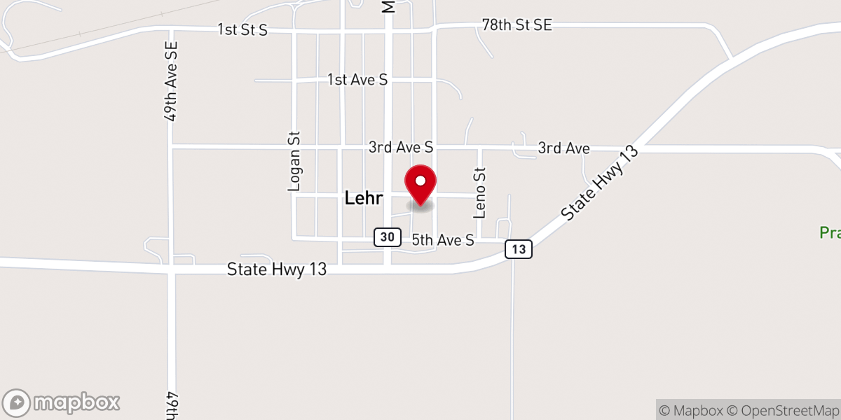 Map showing location of United Methodist Church